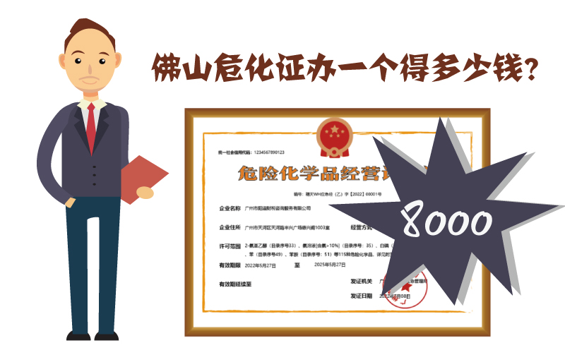 佛山危化證辦一個(gè)多少錢？